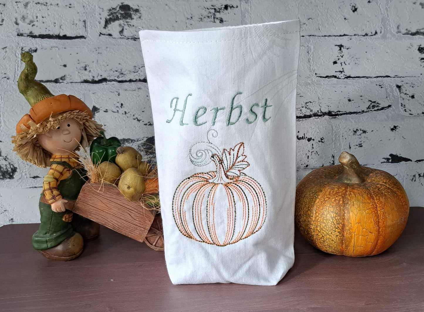Lichterbeutel ITH Set Engel Herbst Kürbis Weihnachten 16x26