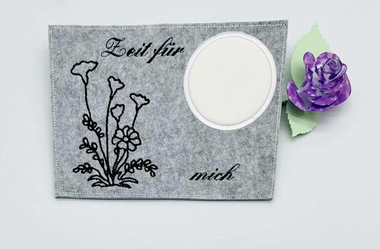 Frühling Blumen Schild ITH Motiv Set Klötzchenmotiv Drei Motive