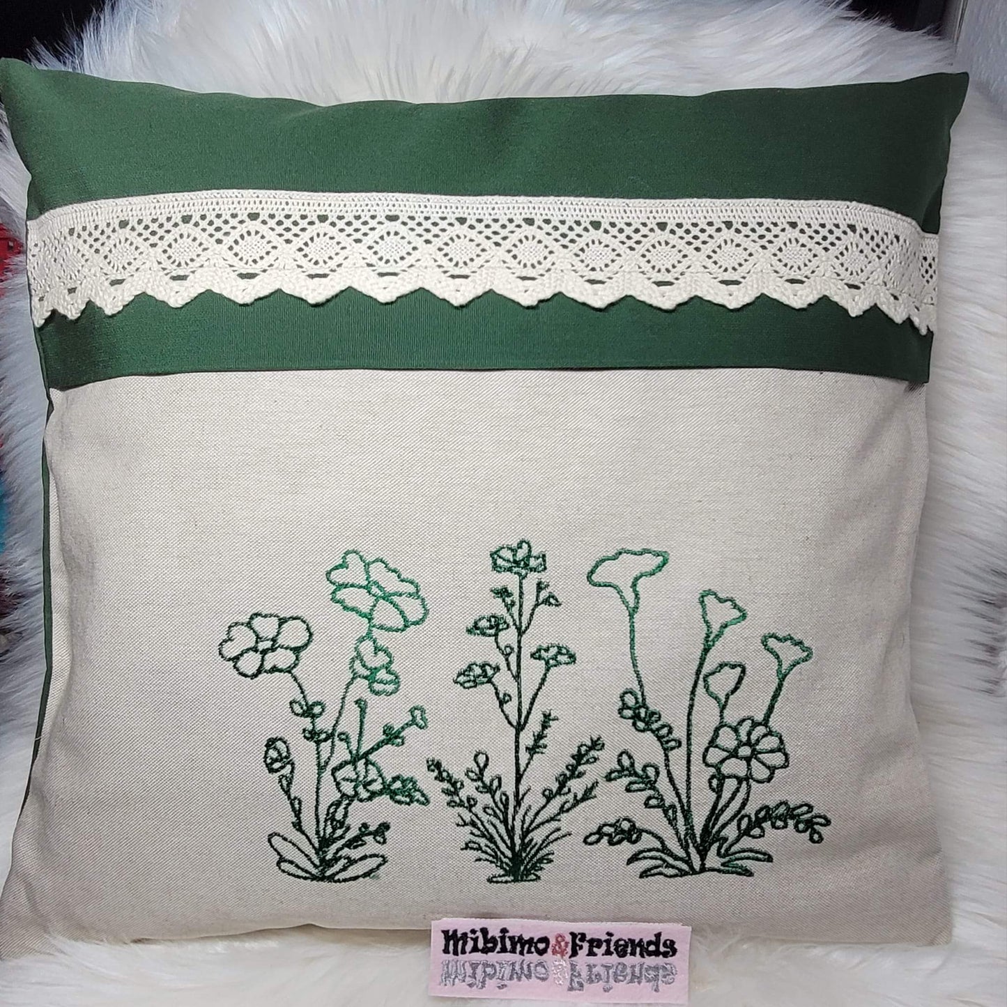 Frühling Blumen Schild ITH Motiv Set Klötzchenmotiv Drei Motive