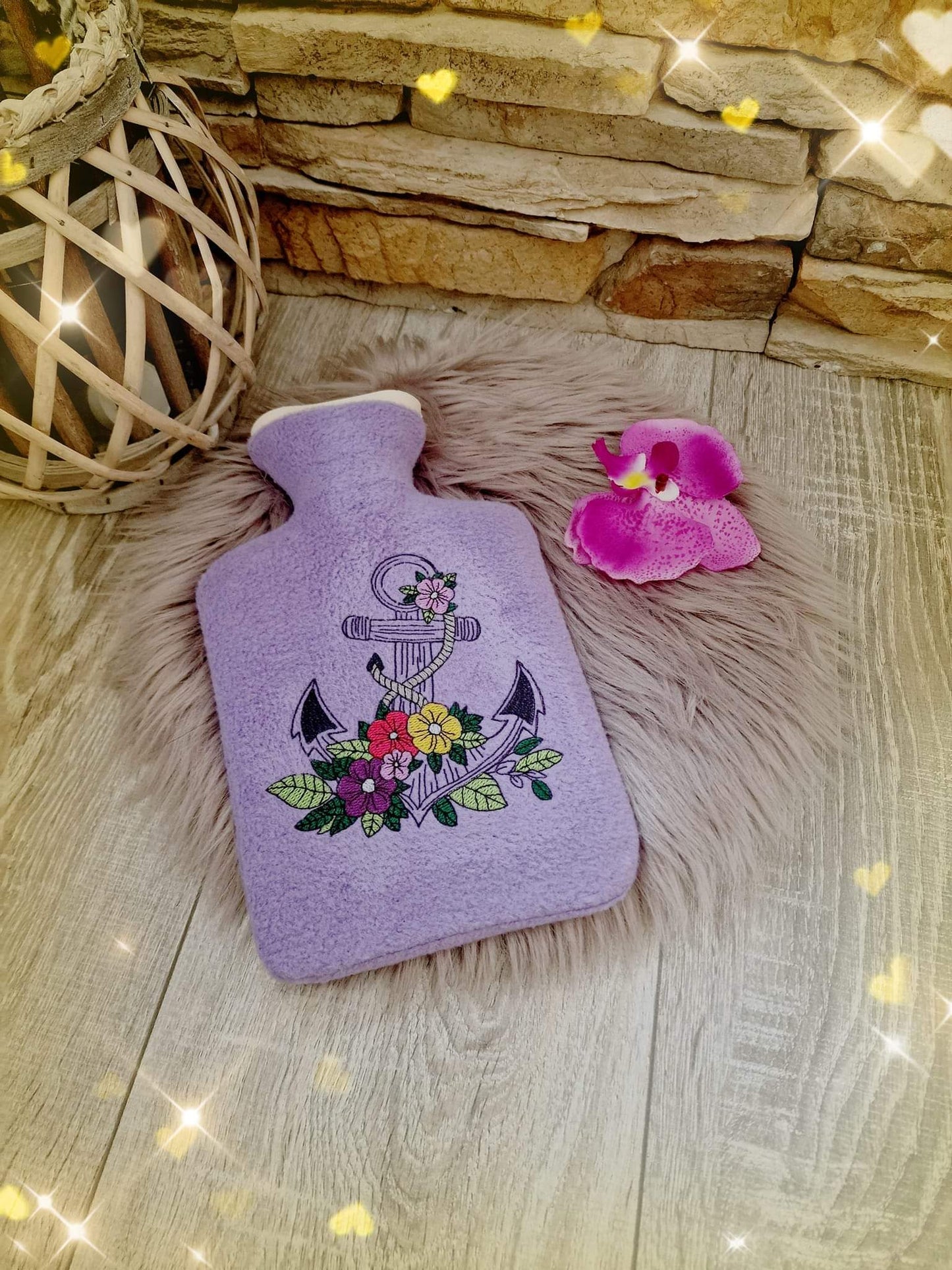 Anker Applikation Niceline Vollstich ab 13x18 Blumen