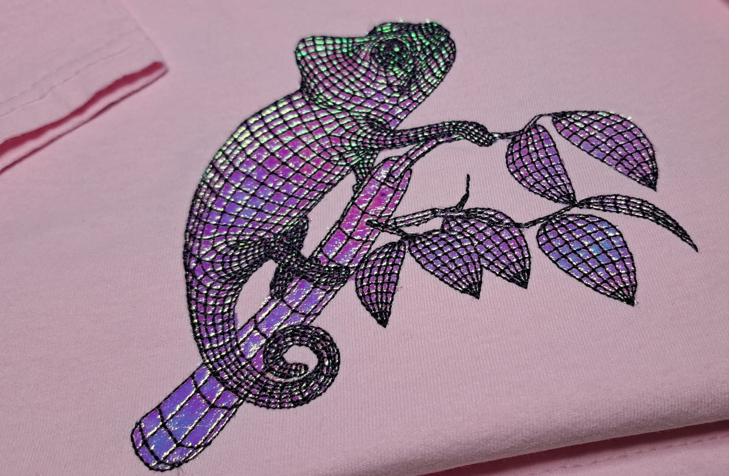 Chamäleon 3d lines 5 Größen ab den 10x10 Rahmen bis zum 24x36 Rahmen