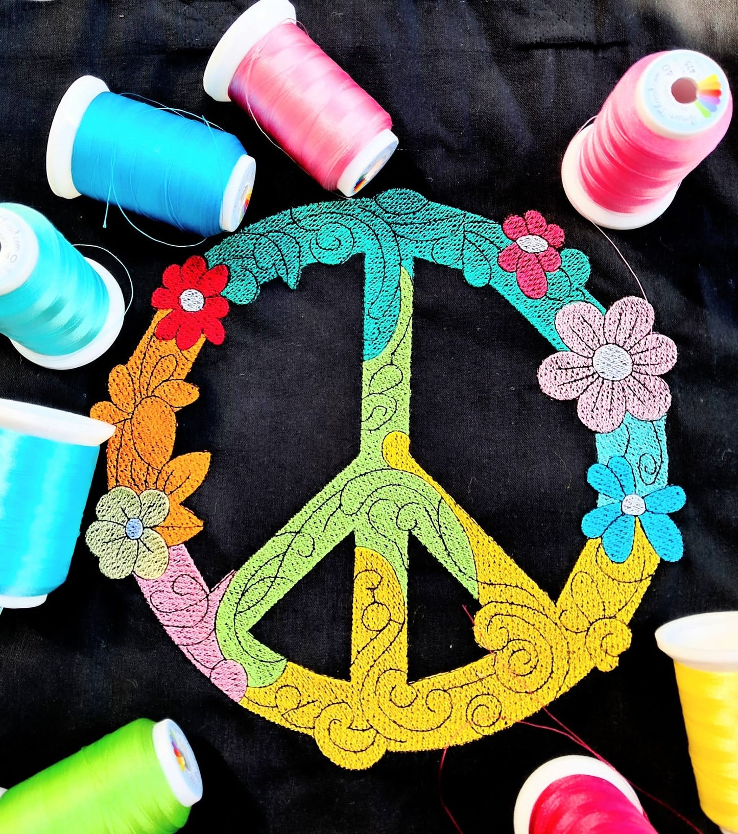 Peace Zeichen Anhänger Motiv für Effektfolien geeignet 6 Größen