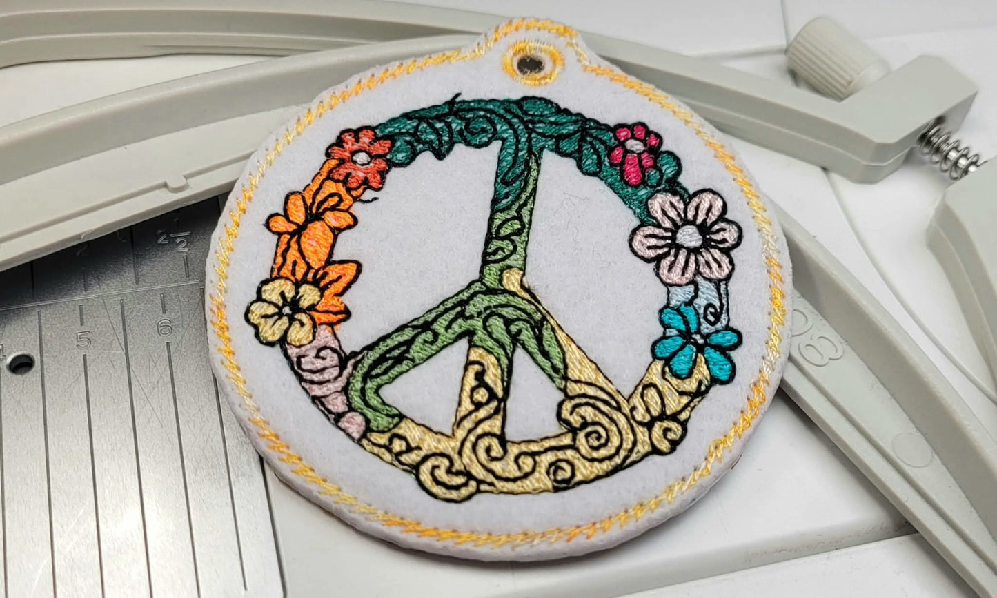 Peace Zeichen Anhänger Motiv für Effektfolien geeignet 6 Größen