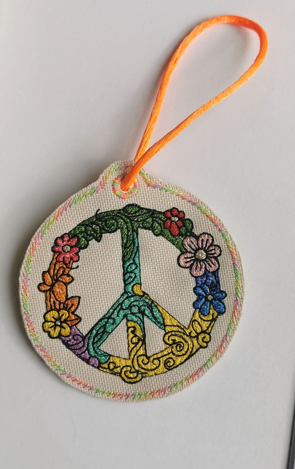 Peace Zeichen Anhänger Motiv für Effektfolien geeignet 6 Größen