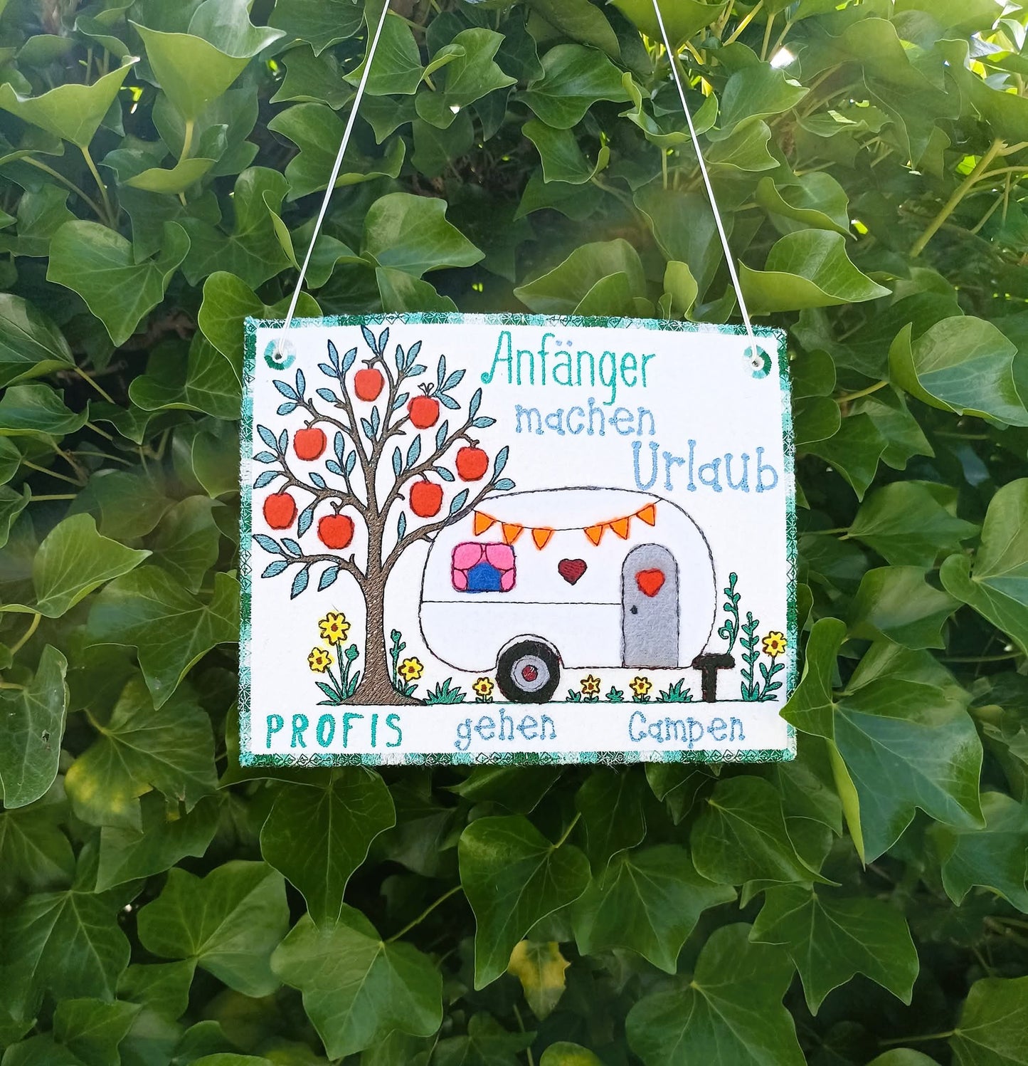 Applikation Camper Camping Urlaub ab 13x18 in 5 Größen
