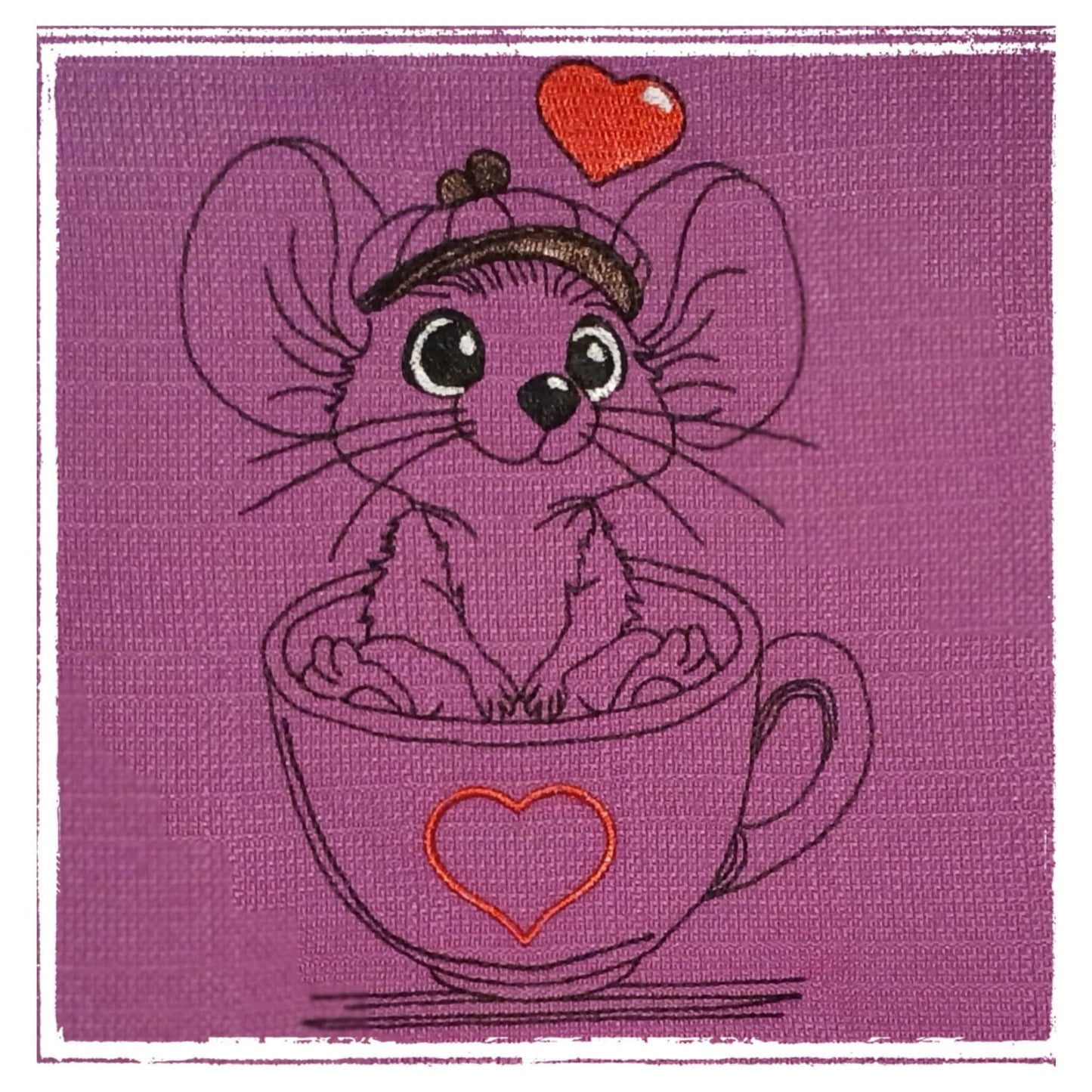 Maus Im Becher Herz in 5 Größen ab 13x18