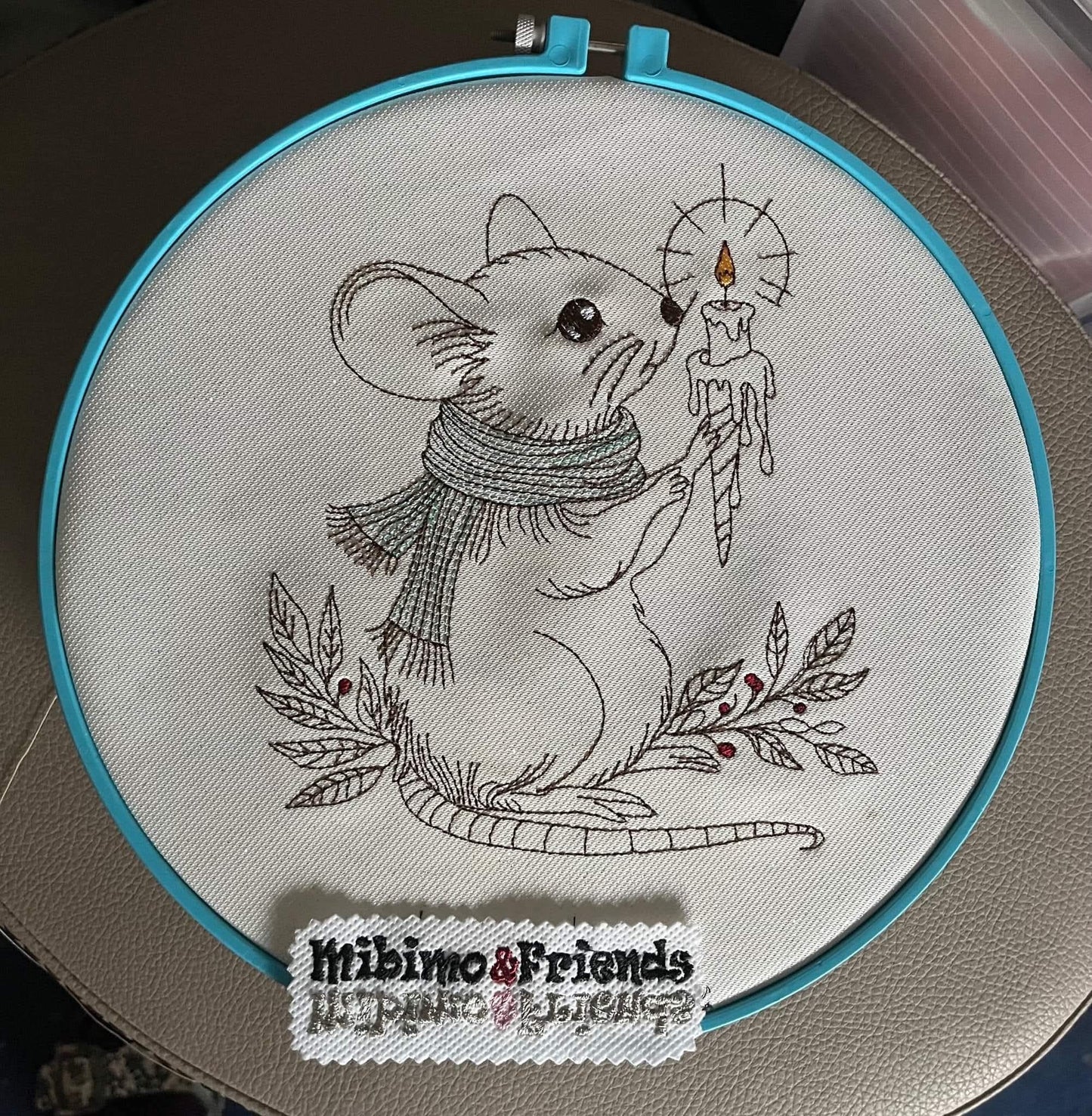 Ith Hülle Schokolade und Motiv Maus Weihnachten in 4 verschiedenen Größen