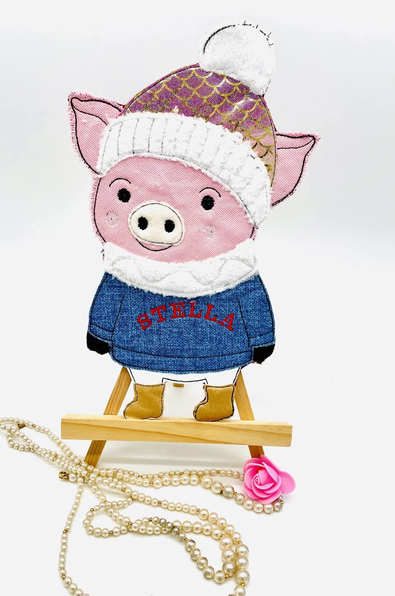 Lucky Pig Applikation Beidseitig in 6 Größen ab 13x18