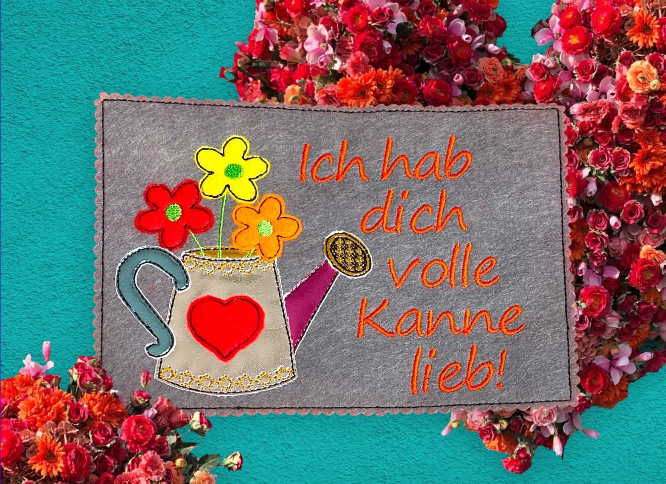 Schild Volle Kanne lieb in 13x18