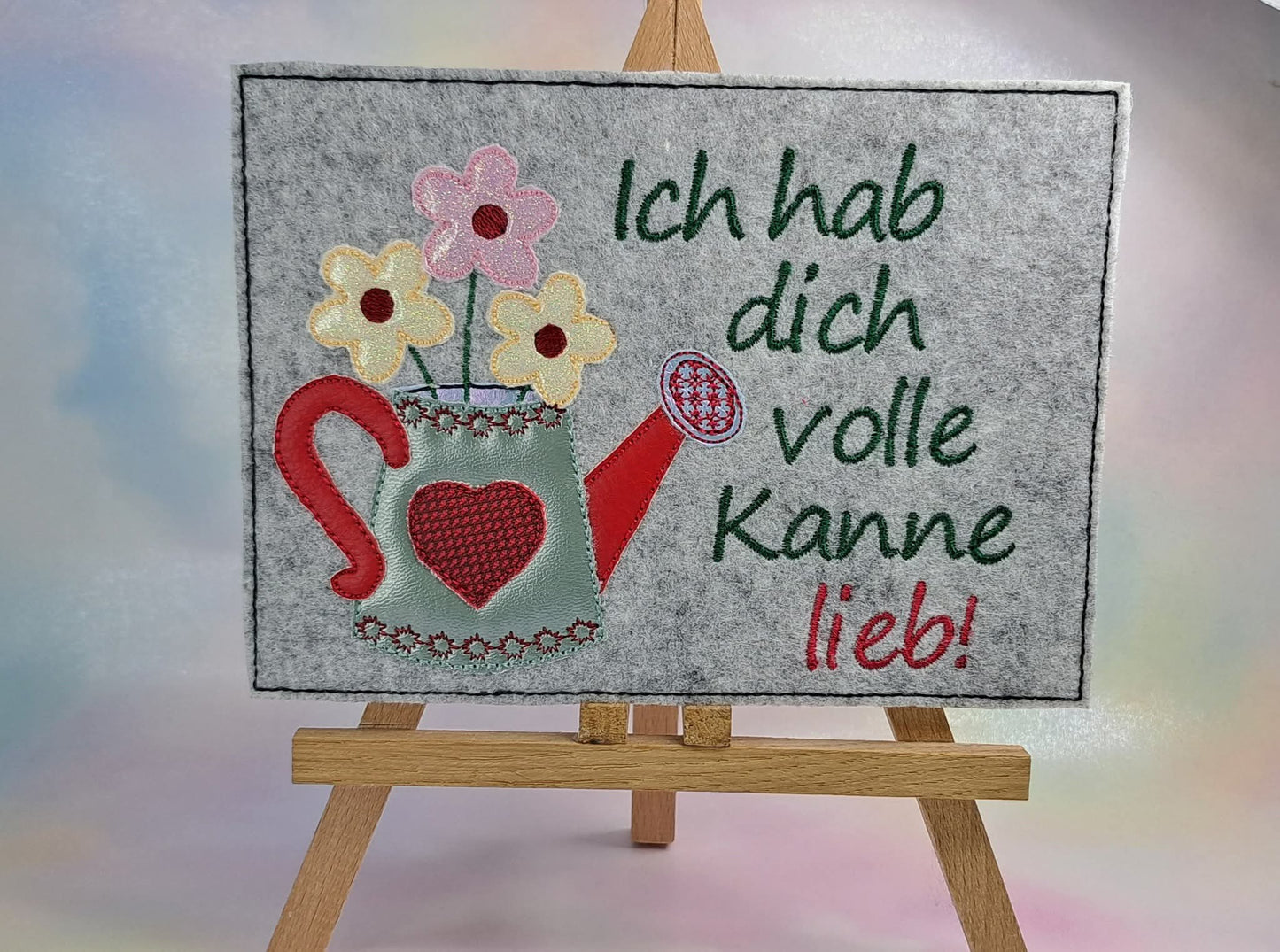Schild Volle Kanne lieb in 13x18