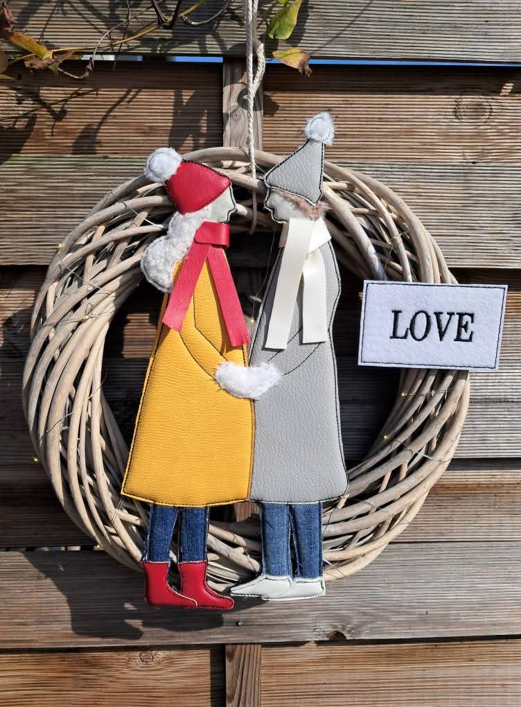 Paar Liebe Mann Frau Applikation ab 13x18 in 7 Größen