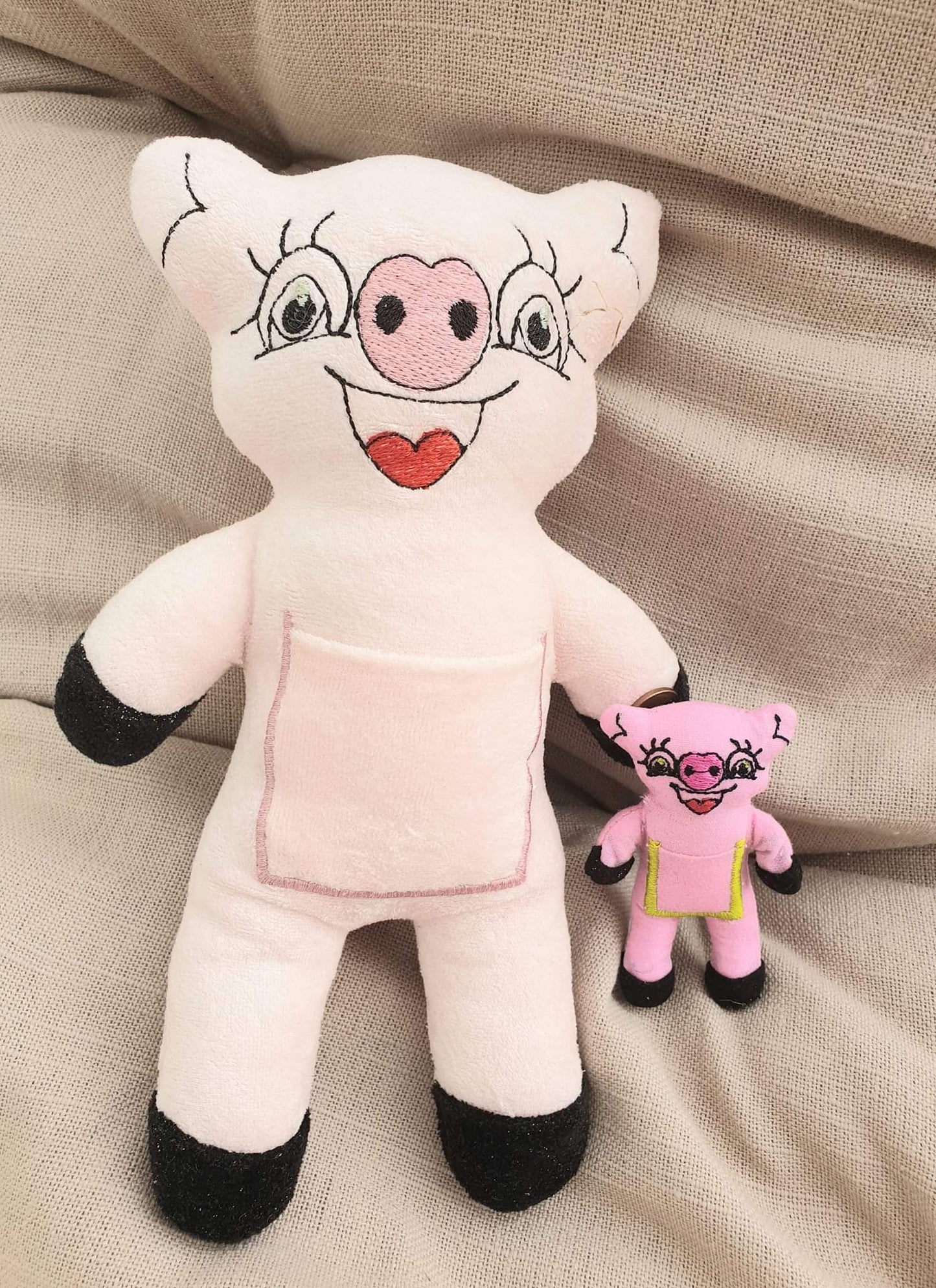 Teddy Schwein in 5 Grössen ab 10x10 bis 24x36