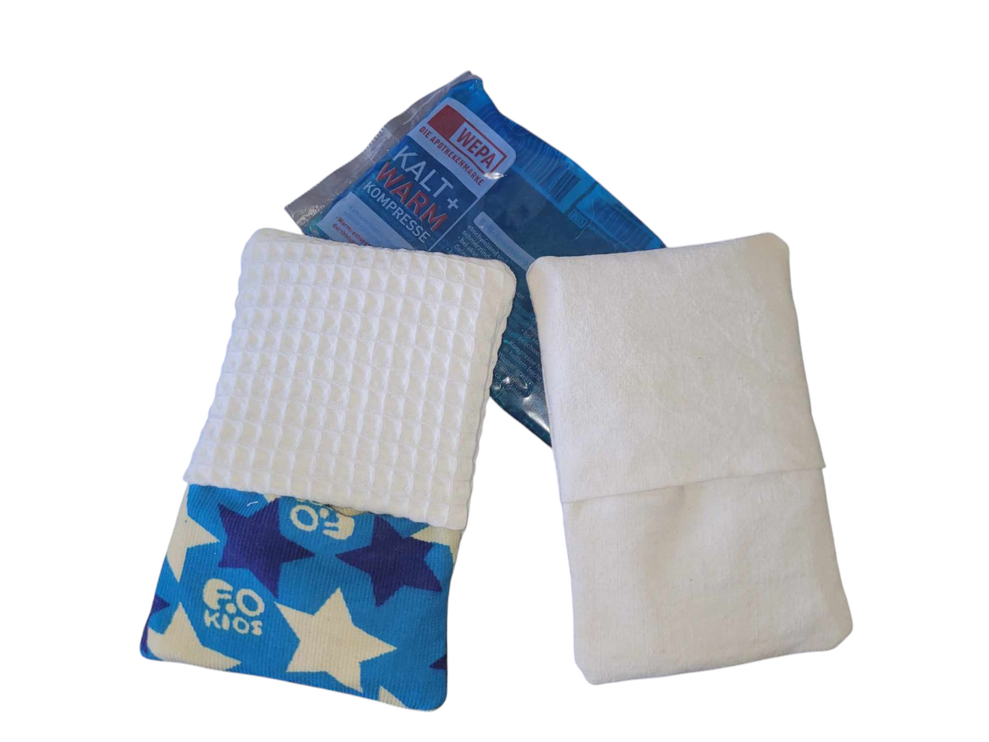 Hülle für Kühlpads /Wärmepads 8,5x14,5 cm, Blanko und Motiv Pinguin