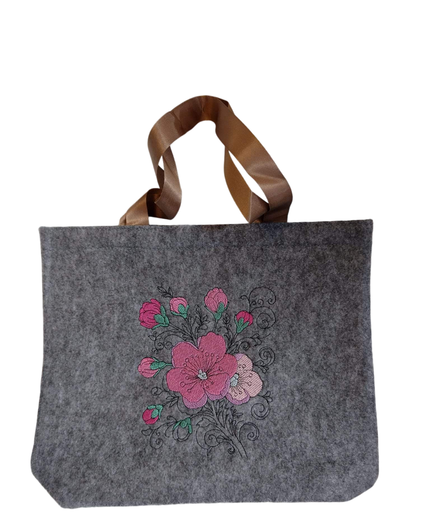 Blume in 4 Größen Mix aus Vollstich und Niceline