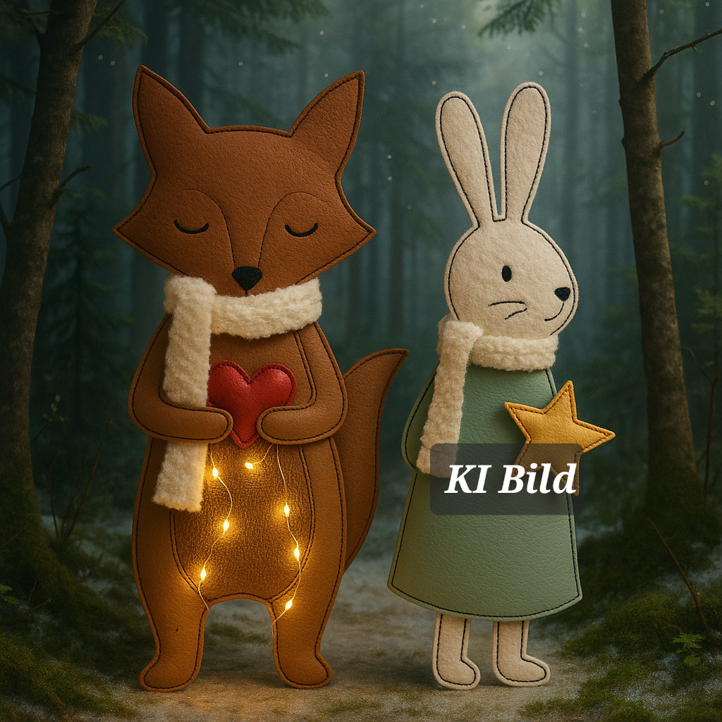 Applikation Set Fuchs und Hase, je 7 Größen ab 13x18