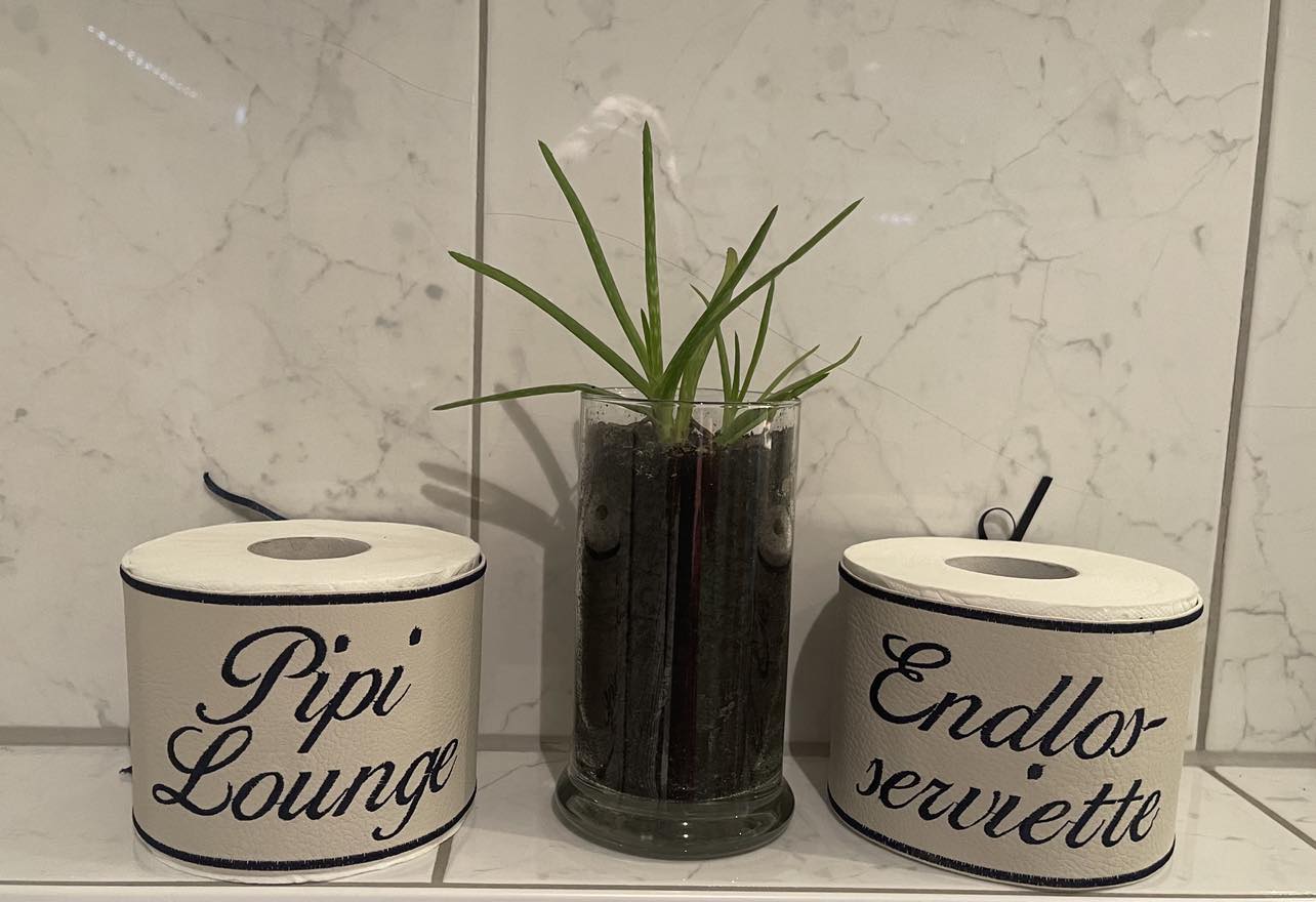 Banderole für Toilettenpapier Set 20x30 und 20x36