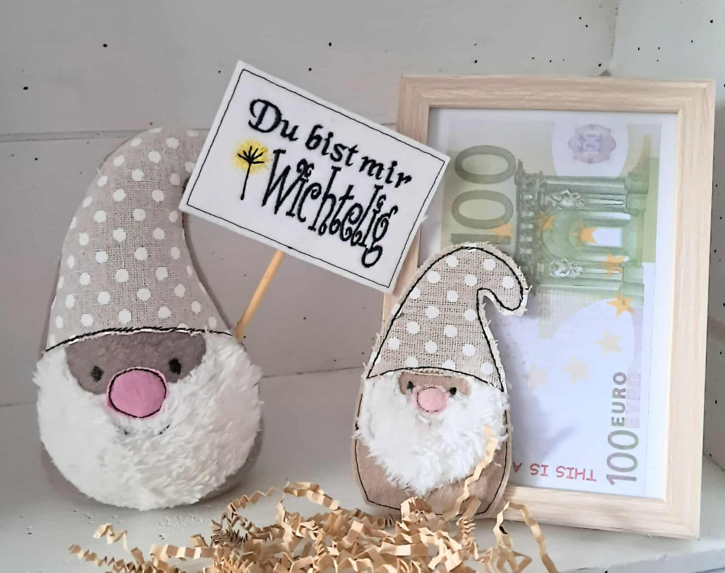 Set Spitztüte und Wichtel Gnom Du bist mir wichtelig