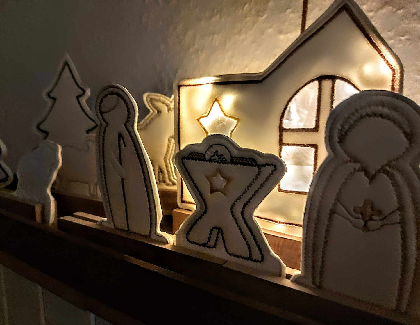 Adventskalender 2023 Bonus Krippe Set 13x18 als Klötzchendatei