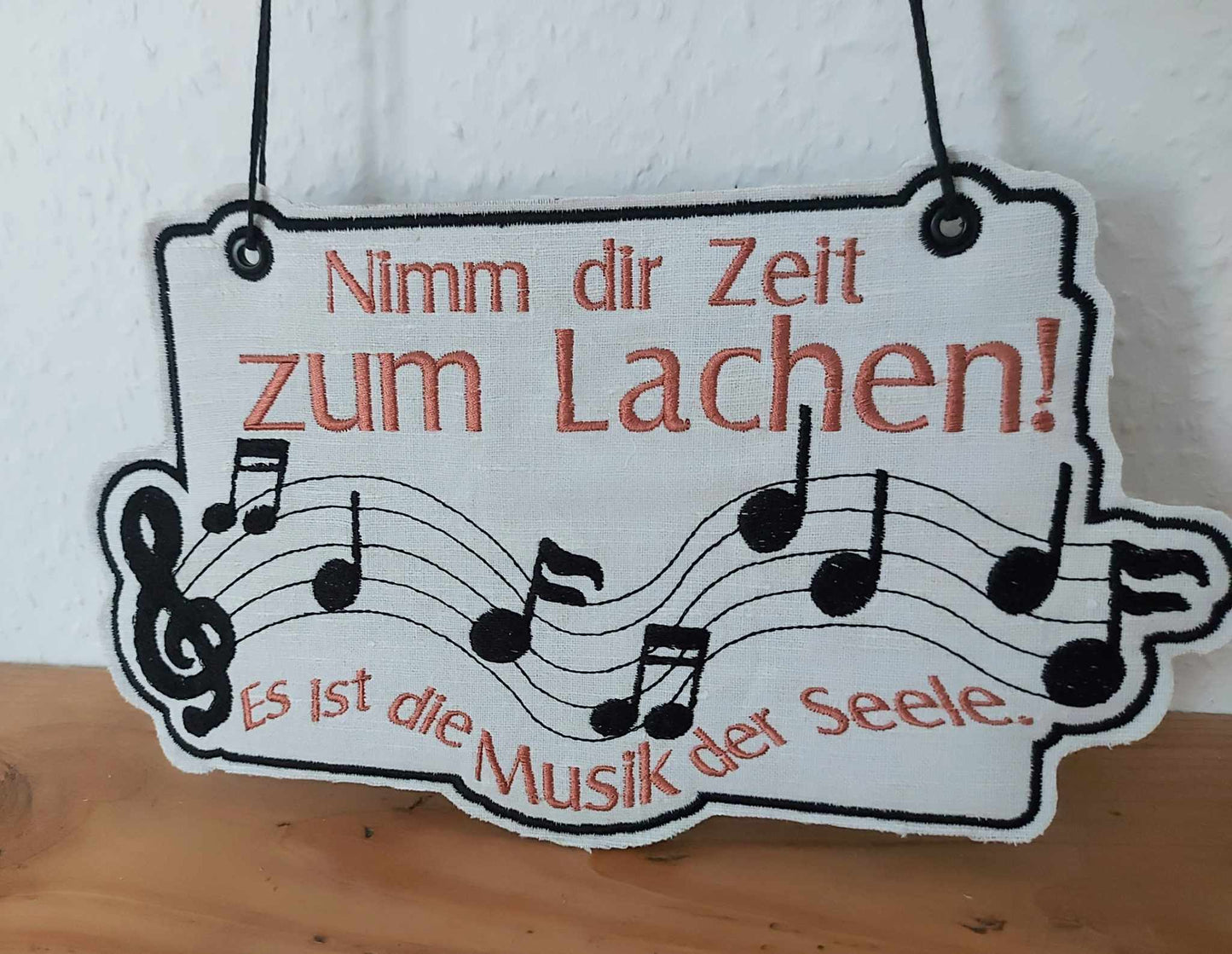 Zeit Musik Lachen Seele Schild Set 7 Größen