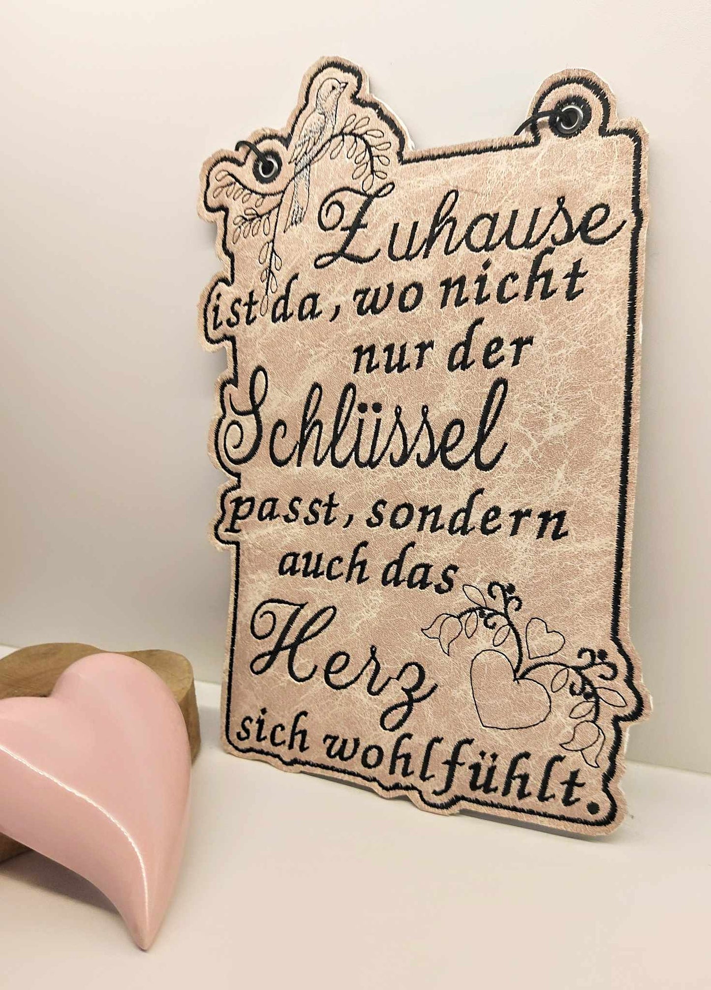 Schild 20x30 Zuhause Herz Home Schlüssel