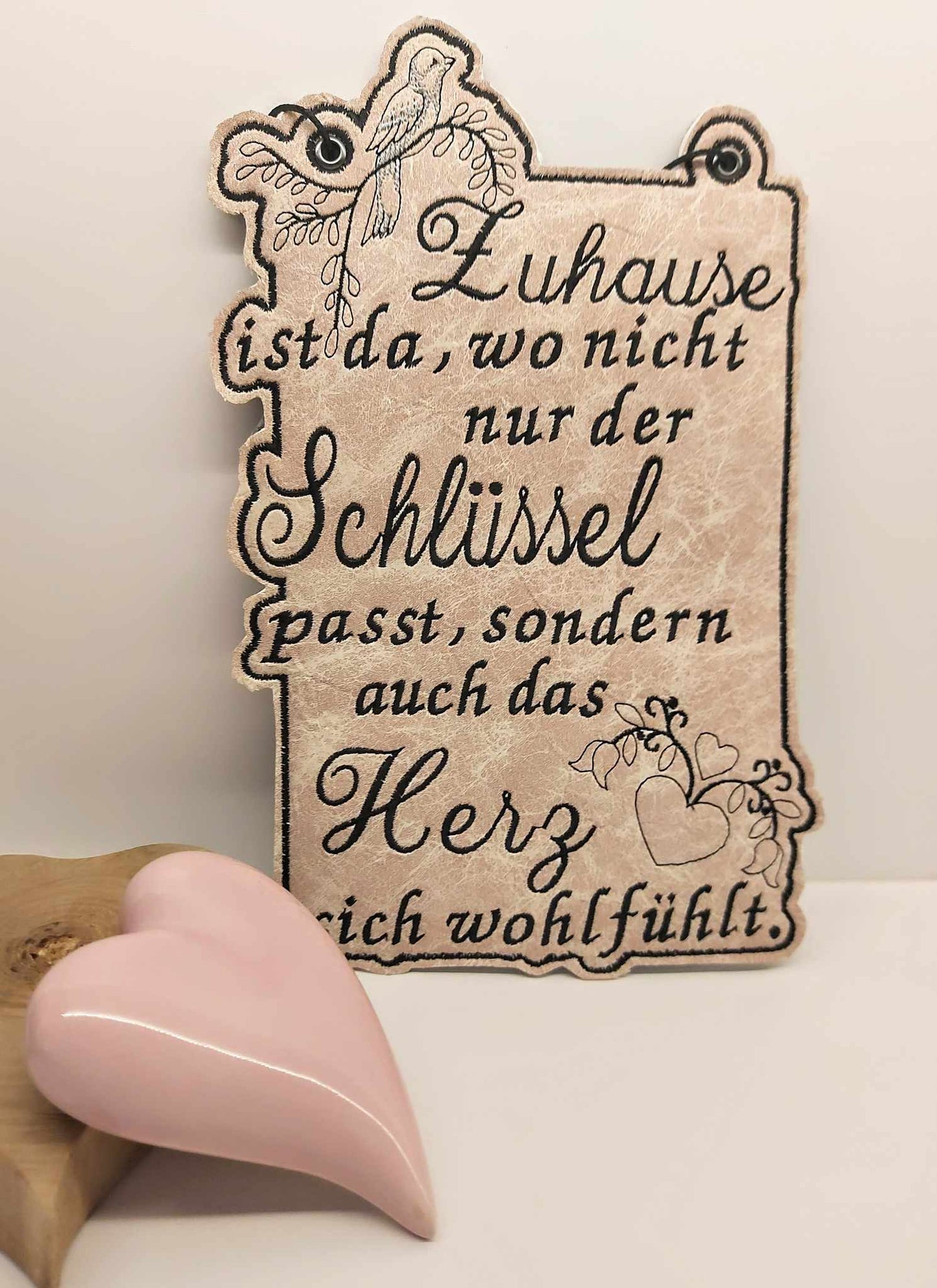 Schild 20x30 Zuhause Herz Home Schlüssel