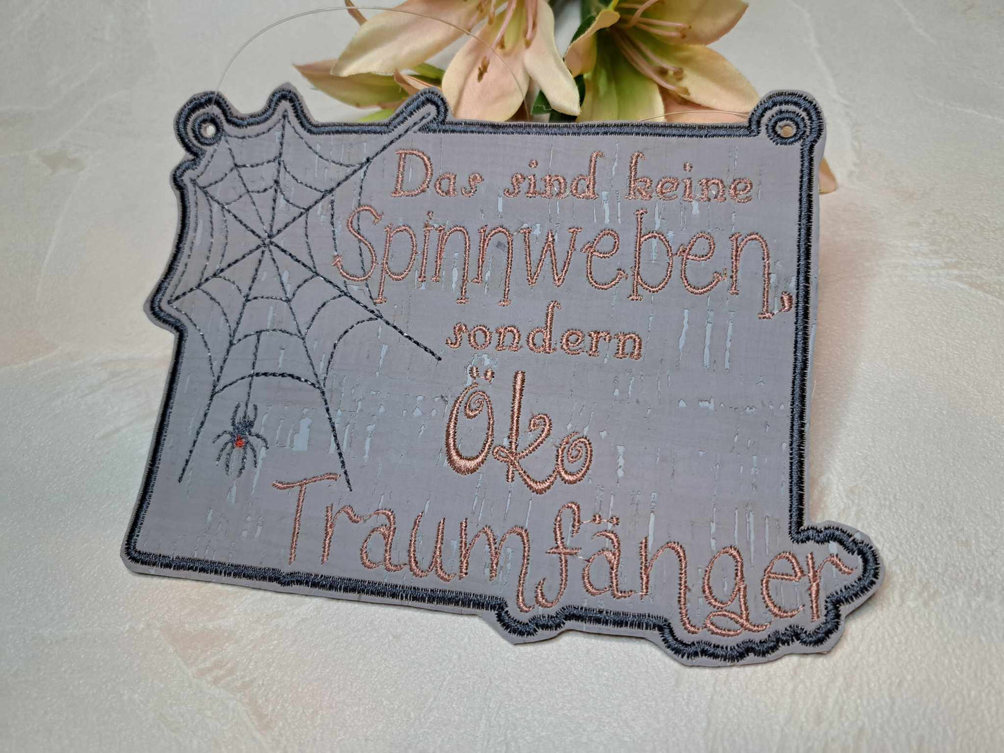 Schild Öko Traumfänger Spinnweben Set ab 13x18