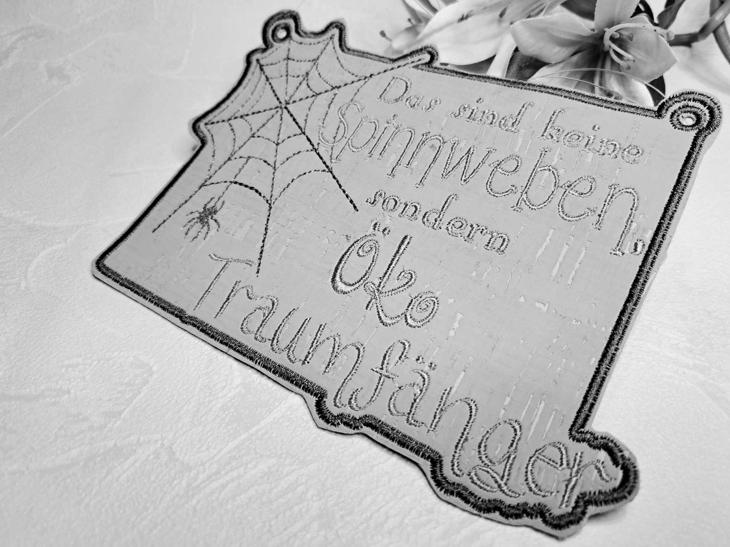Schild Öko Traumfänger Spinnweben Set ab 13x18