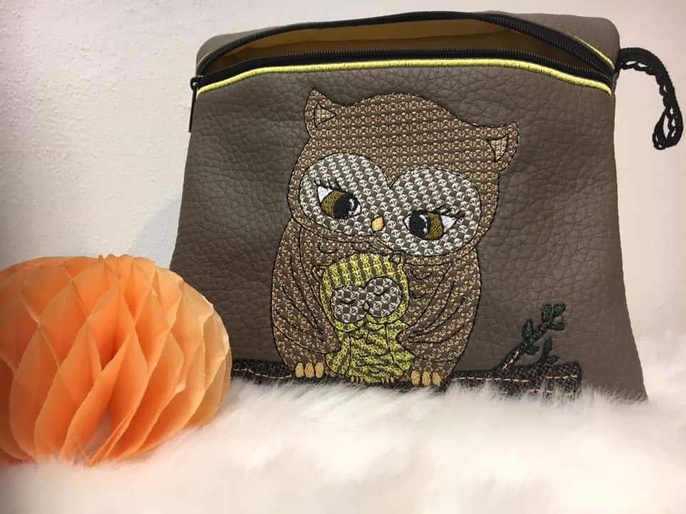 Eulen Mama Stickdatei Set alle Größen