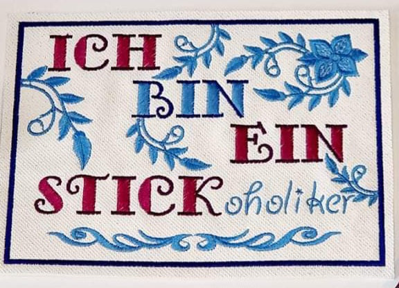 Schild 13x18 Stickoholiker
