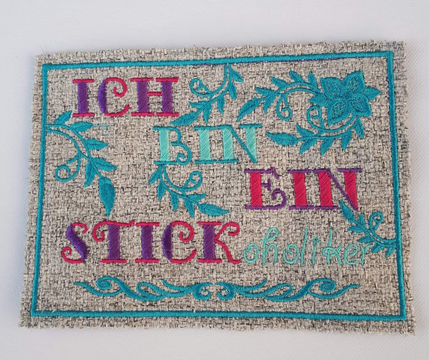 Schild 13x18 Stickoholiker