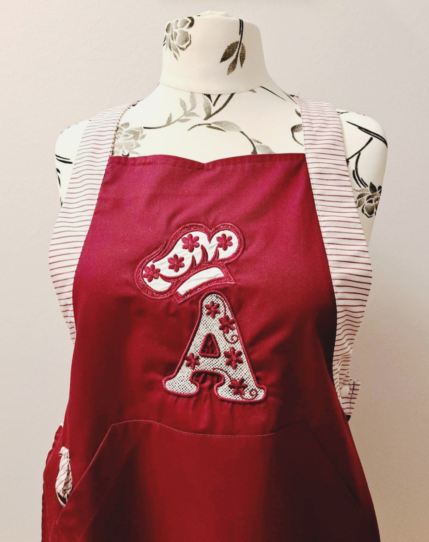 Lace in Stoff Text Cake Mütze Buchstaben C A K E ab 10x10