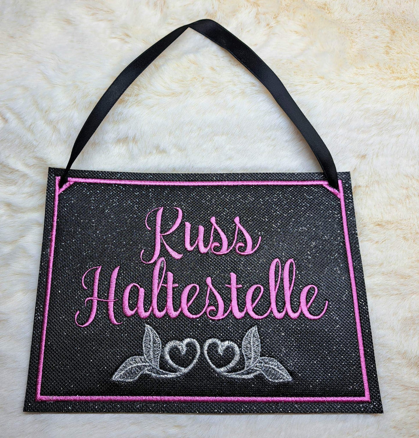 Kuss Haltestelle Schilder Set ITH 10x10 bis 24x36 Blanko