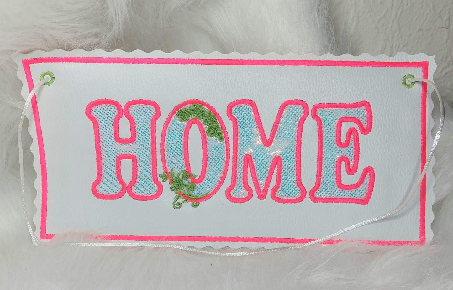 Lace Kissen ITH Schriftzug Home Buchstaben einzeln Set Inlett