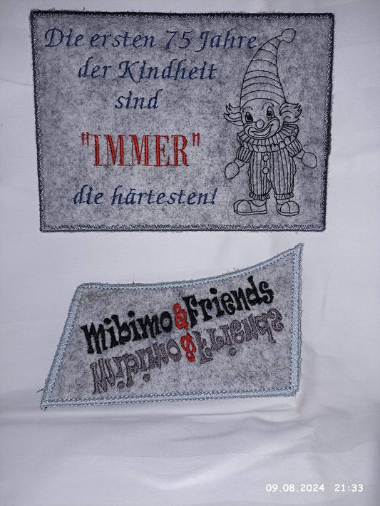 Schild 13x18 Spruch Kindheit  Zahlen