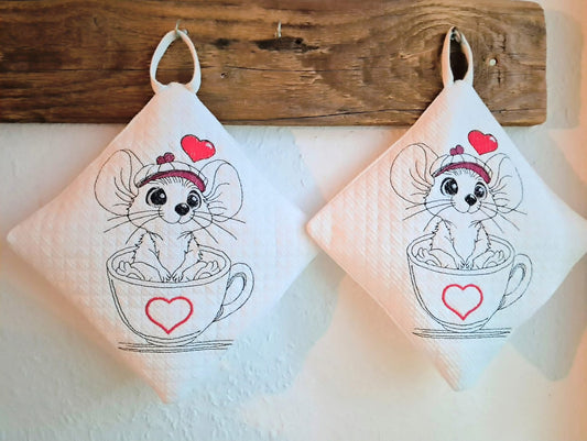 Maus Im Becher Herz in 5 Größen ab 13x18