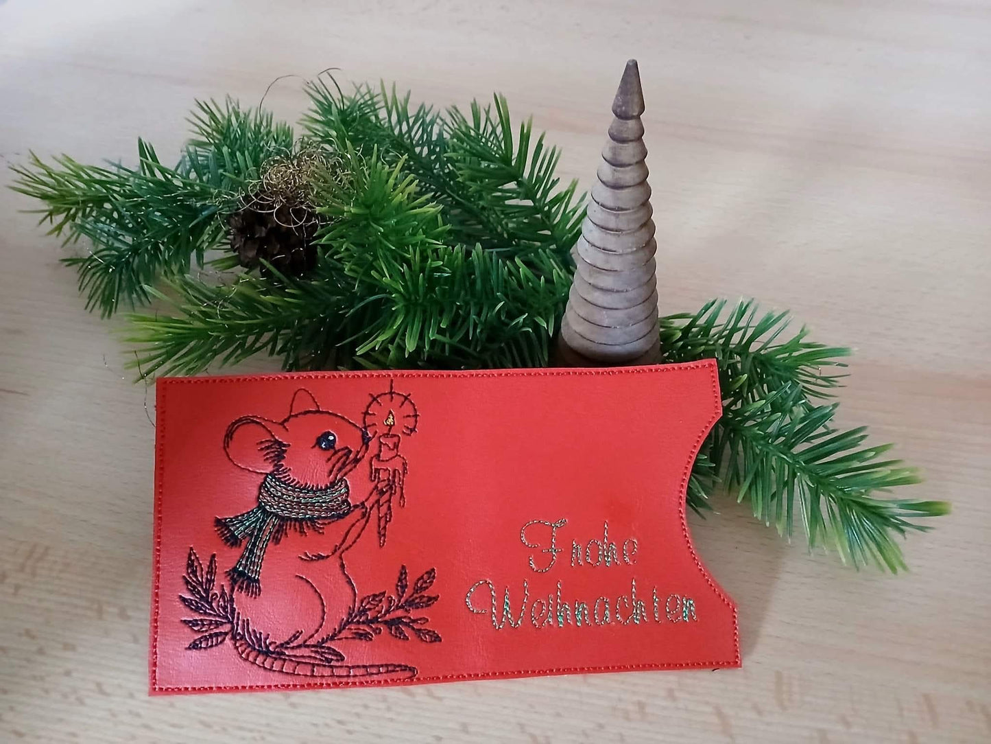 Ith Hülle Schokolade und Motiv Maus Weihnachten in 4 verschiedenen Größen