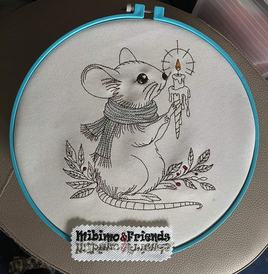 Ith Hülle Schokolade und Motiv Maus Weihnachten in 4 verschiedenen Größen