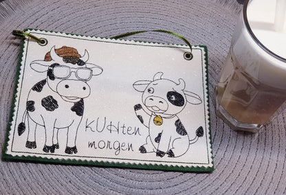 Kuhten Morgen Schild 13x18