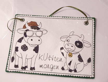 Kuhten Morgen Schild 13x18