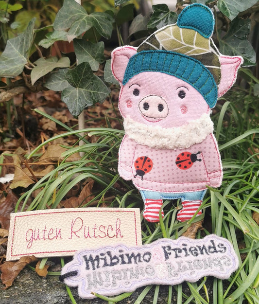 Lucky Pig Applikation Beidseitig in 6 Größen ab 13x18