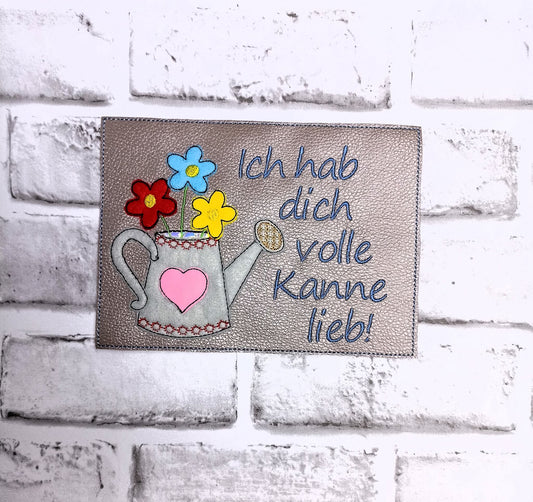 Schild Volle Kanne lieb in 13x18