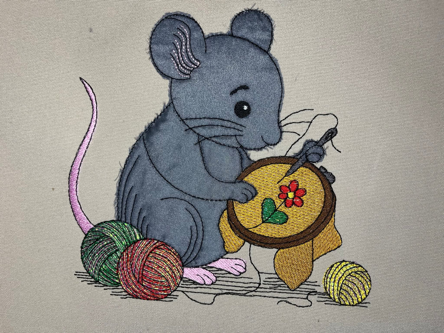 Maus Applikation Nähen ab 13x18