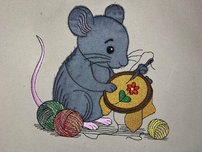 Maus Applikation Nähen ab 13x18
