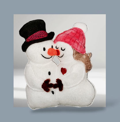 Schneemann Liebe Applikation ITH ab 13x18 in 7 Größen