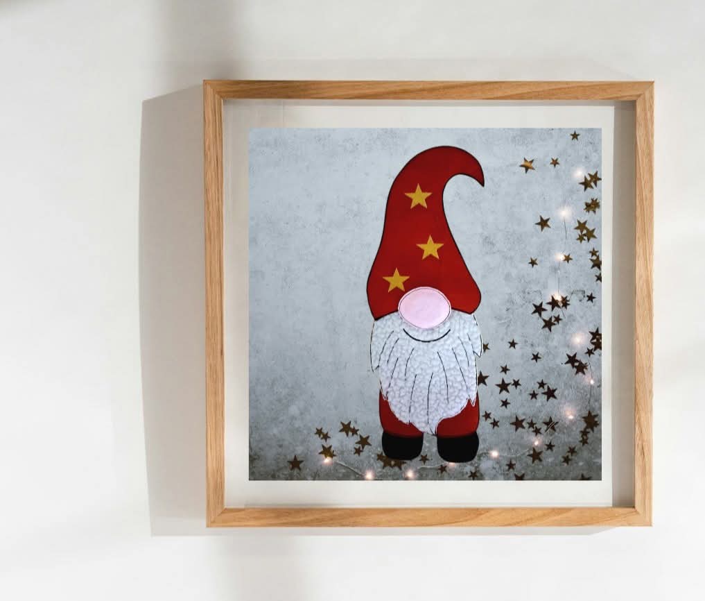 Applikation Gnom Wichtel Zwerg Fred ITH in 7 Größen ab 10x10