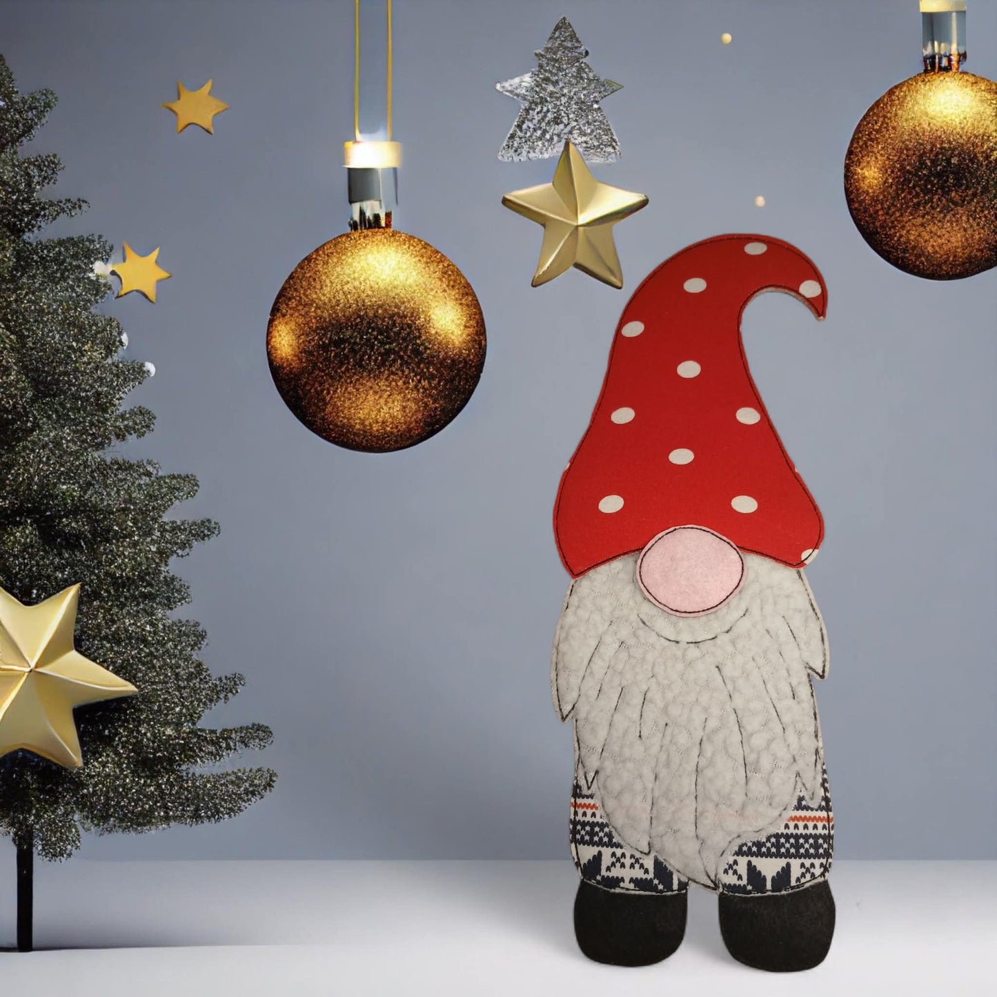 Applikation Gnom Wichtel Zwerg Fred ITH in 7 Größen ab 10x10