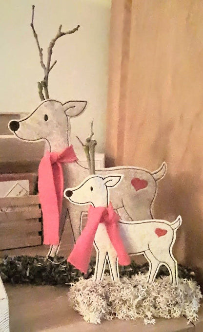 Rentier Mega Set Niceline,  Applikation,  Klötzchendatei, 10x10. 30 unterschiedliche Dateien