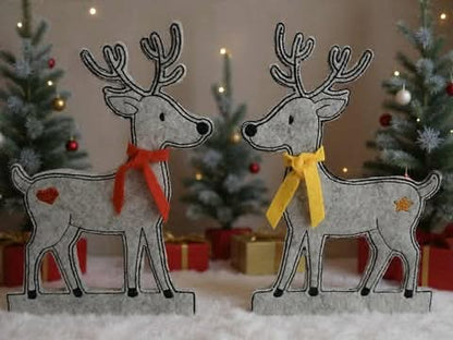 Rentier Mega Set Niceline,  Applikation,  Klötzchendatei, 10x10. 30 unterschiedliche Dateien