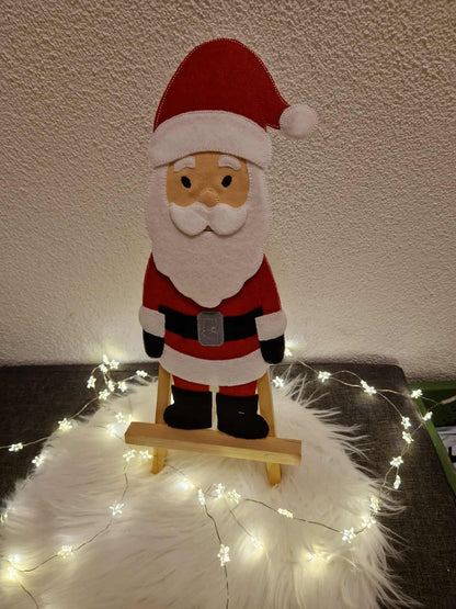 Weihnachtsmann Applikation ab 10x10 in 6 Größen