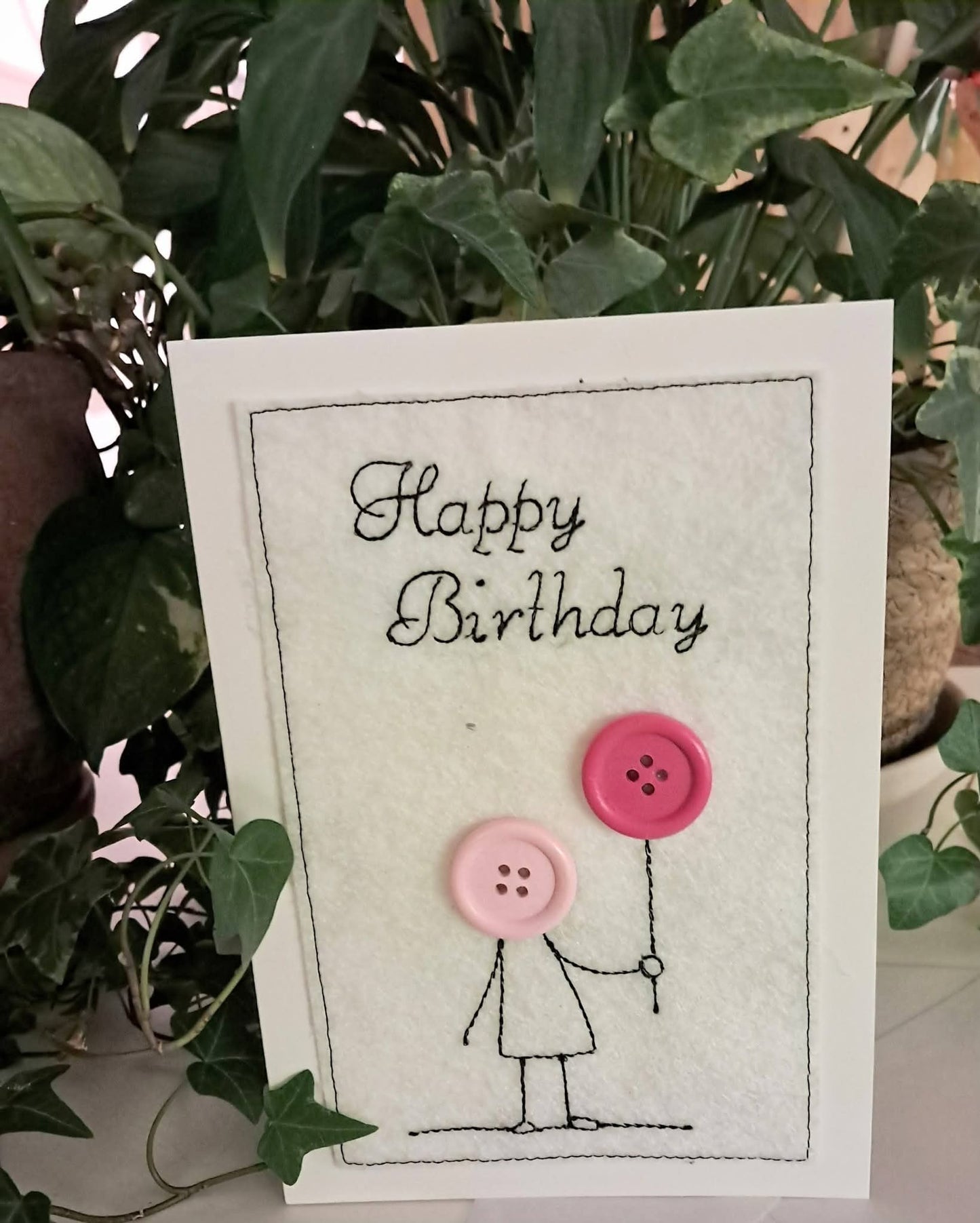 Knopf Karten Set  3 Motive in 2 Größen 9x14 10x16